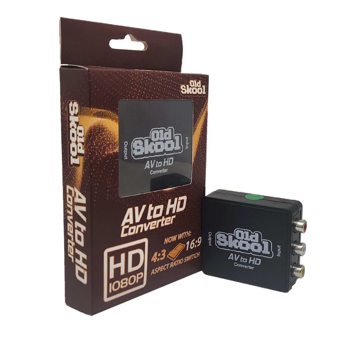 AV to HD Converter |with Aspect Ratio Switch (Old Skool) (NEW)