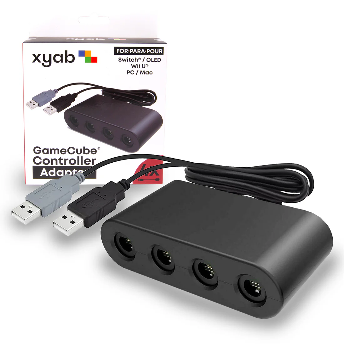 GameCube 4 Controller Adapter for Switch (XYAB) (NEW)