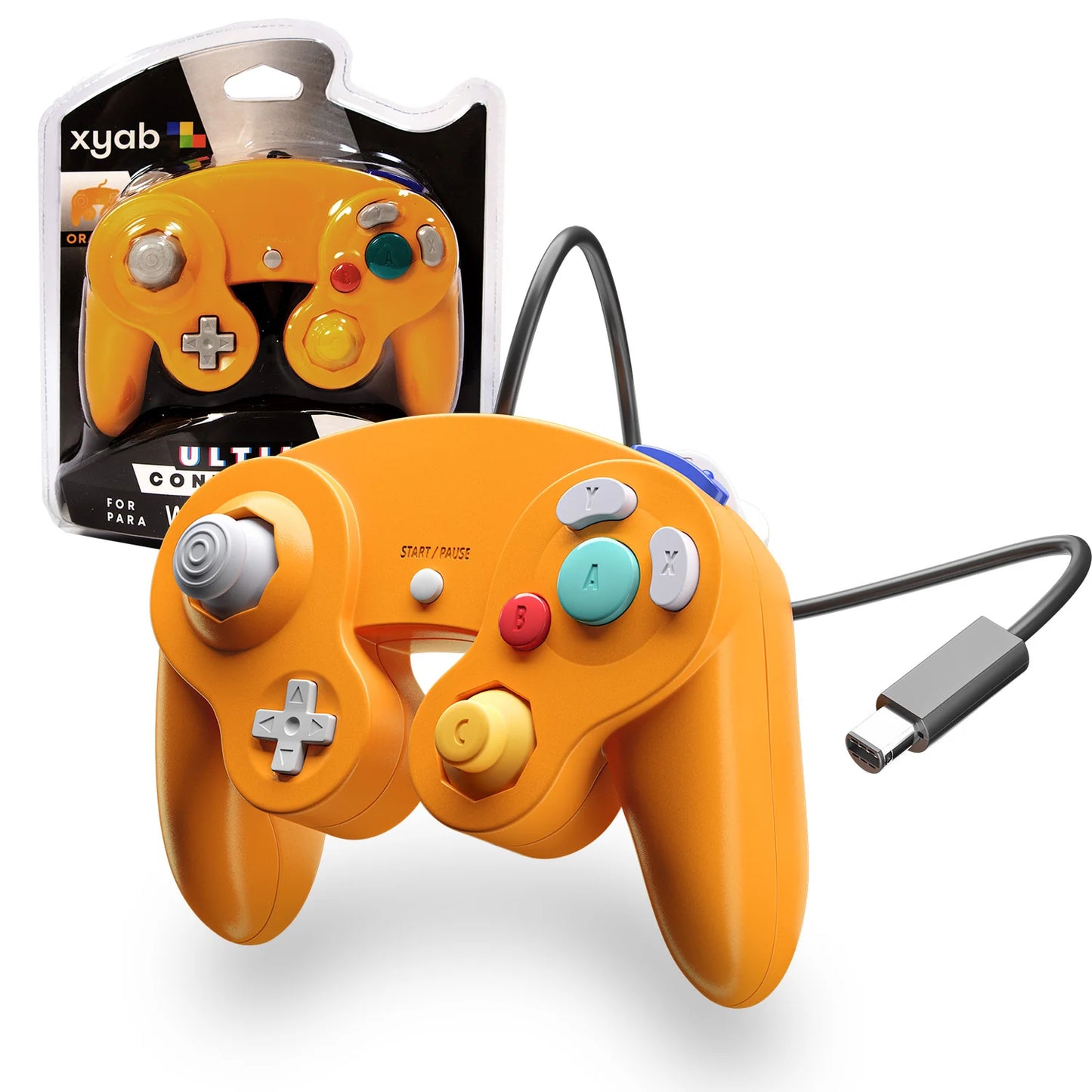 Gamecube/Wii Wired Controller Spice Orange |(XYAB) (NEW)