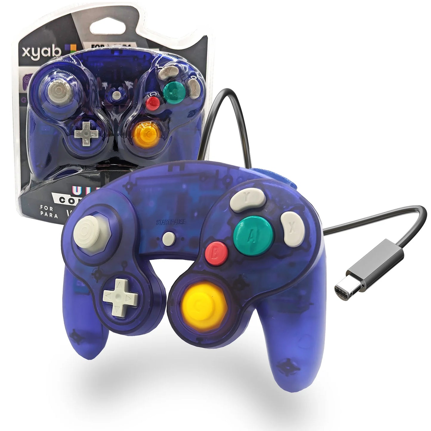 Gamecube/Wii Wired Controller Grape |(XYAB) (NEW)