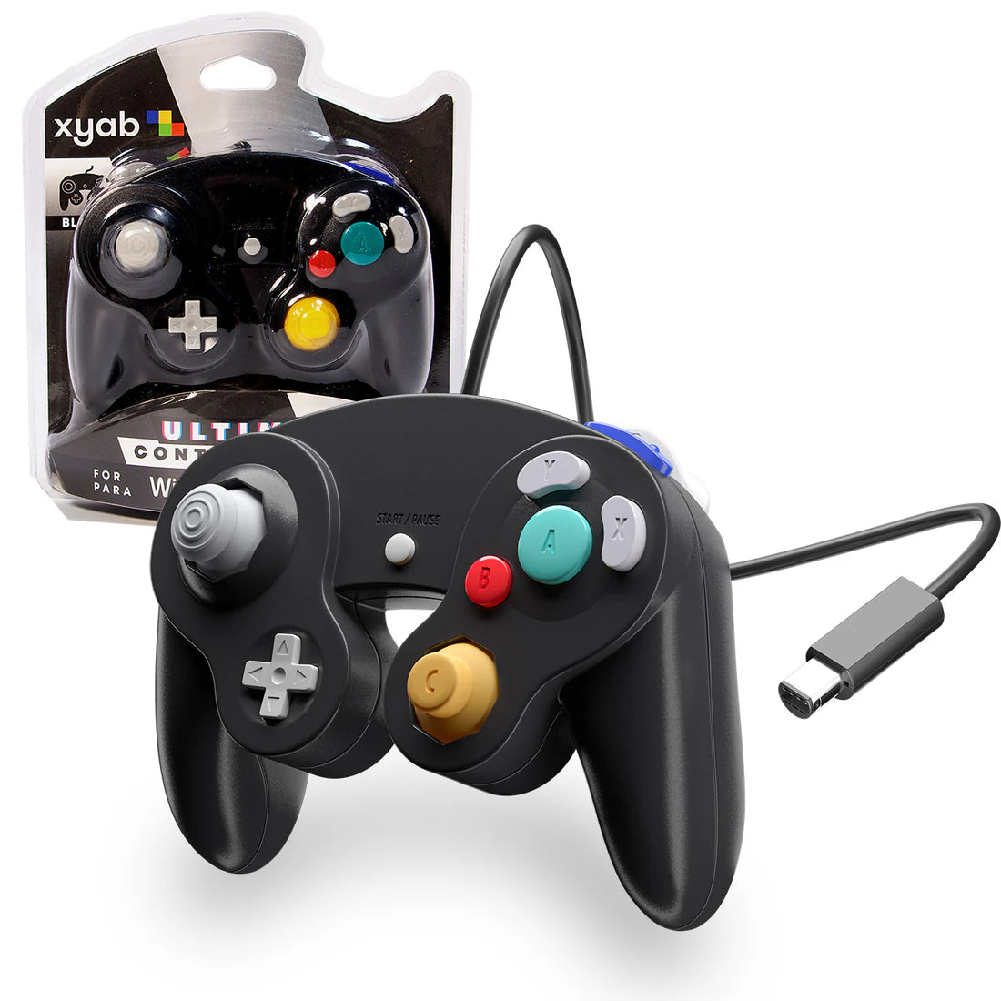 Gamecube/Wii Wired Controller Black |(XYAB) (NEW)