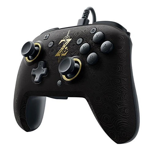 Nintendo Switch ブラック ジャイロコントローラ ゼルダBoTW PDP Black Zelda BotW Wired Controller | (LS) (Nintendo Switch