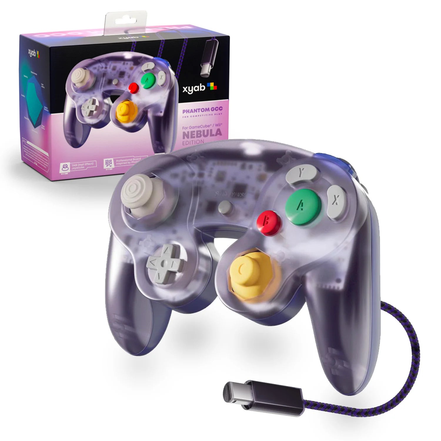 PHANTOM GCC Wired Controller |(Nebula Edition) V2 (NEW) (Gamecube