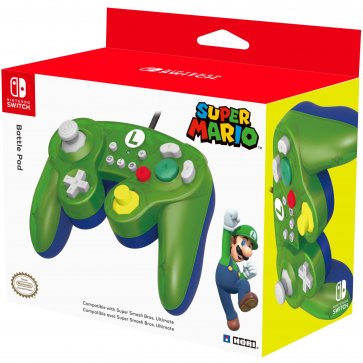 Switch Battle Pad Wired Controller |Luigi (Hori) (NEW)