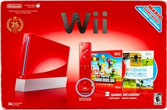 Nintendo Wii Console Red [Mario 25th Anniversary] | (CIB) (Wii)