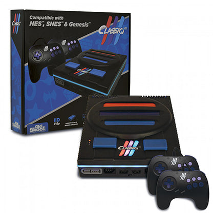 Classiq 3 HD Console NES, SNES, Genesis cartridges | (Black/Old Skool) (NEW)