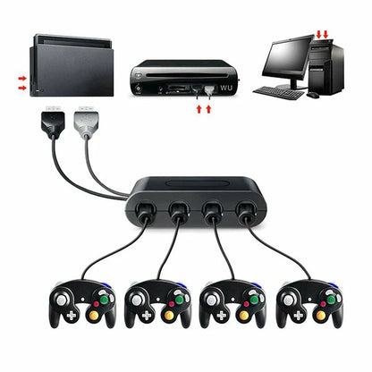 GameCube 4 Controller Adapter for Switch (XYAB) (NEW)