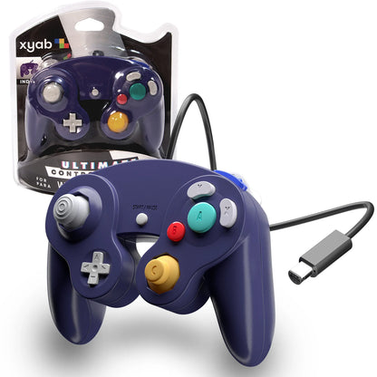 Gamecube/Wii Wired Controller Indigo |(XYAB) (NEW)