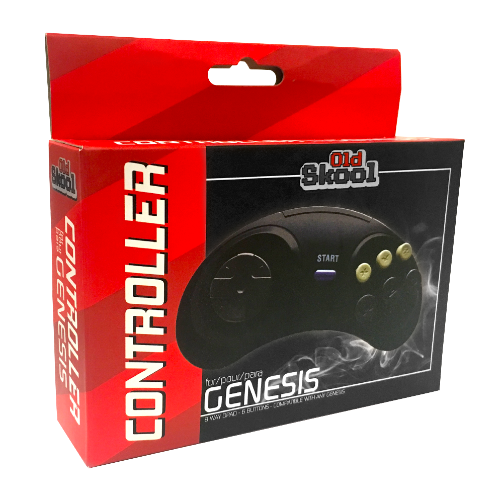 Old Skool: Genesis 6 Button | (NEW) (Sega Genesis)