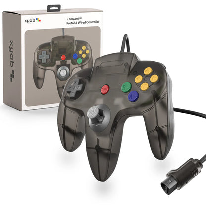N64 Wired Controller |Proto64 Smoke Black (XYAB)