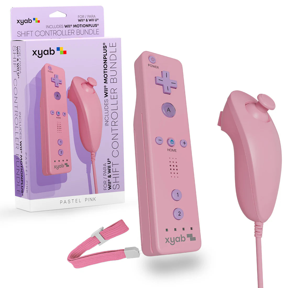 Wii Remote Motion Plus +Nunchuck |Pink Combo (XYAB)