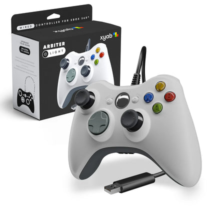 Xbox 360 / PC ARBITER Wired Controller |White (XYAB) (NEW)