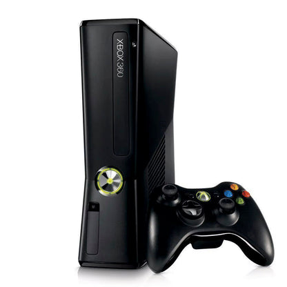 Xbox 360 Slim Glossy Black Console | (CIB) (Xbox 360)