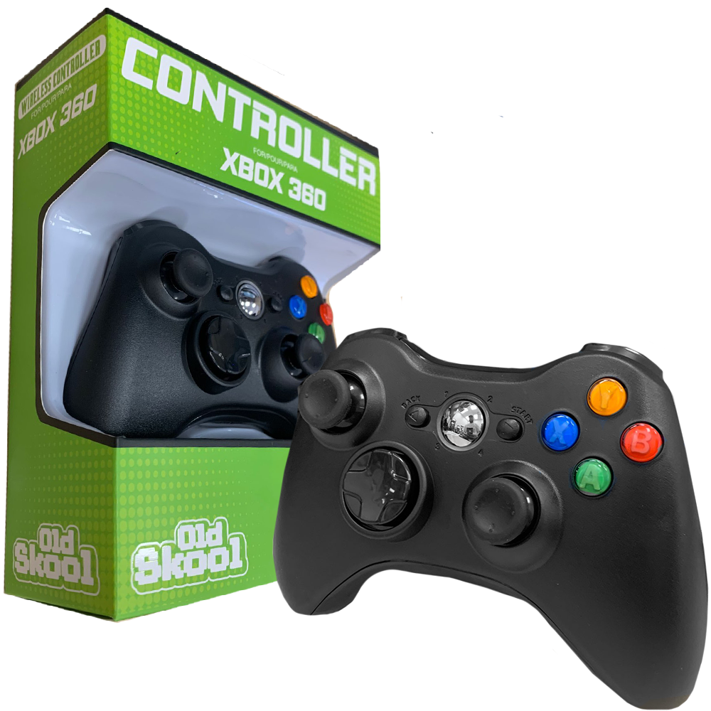 Old Skool wireless controller Black | (NEW) (Xbox 360)