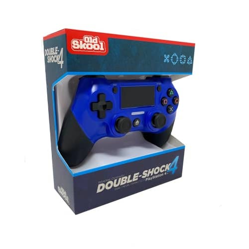 PS4 DualShock 4 Wireless Controller Blue Old Skool | Nostalgic Video Games